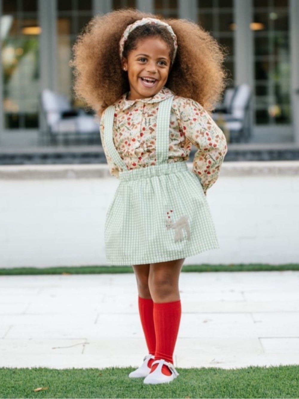 Dondolo Florence Jumper with Adorable Deer Appliqué